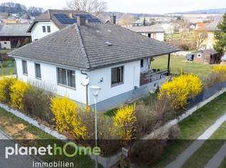 Geräumiger Bungalow und großer Garten mit Party-Hütte, 280000 €, Immobilien-Häuser in 3384 Groß Sierning