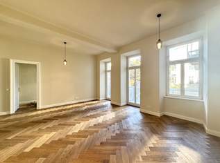 BALKON über 4 Fenster mit über 14 qm! Generalsanierter Altbau beim Belvedere mit 2 Bädern!, 990000 €, Immobilien-Wohnungen in 1040 Wieden