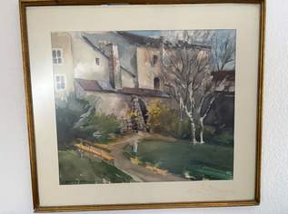 Aquarell von Erwin Haussl, 150 €, Marktplatz-Antiquitäten, Sammlerobjekte & Kunst in 4600 Thalheim bei Wels