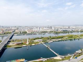 45. Etage - DC2 Tower: Exklusive Studio mit Sonnenuntergang View, 1350 €, Immobilien-Wohnungen in 1220 Donaustadt