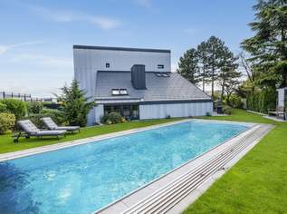 Außergewöhnliches Designerhaus mit viel Raum zur Entfaltung | 8 Zimmer, Edelstahlpool, Sauna, Weinkeller | Vereint Wohnen und Arbeiten | Barrierefrei, 1200000 €, Immobilien-Häuser in Niederösterreich