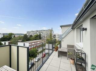 Moderne 2-Zimmer-DG Wohnung mit großer Terrasse nahe der U3 Kendlerstraße, 949 €, Immobilien-Wohnungen in 1140 Penzing