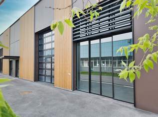 Moderne Halle mit ca. 300m² & Holzriegelfassade | Werkstatt, Lager oder Verkauf möglich | Repräsentativer Firmensitz im innovativen Gewerbepark!, 18 €, Immobilien-Gewerbeobjekte in 2100 Korneuburg