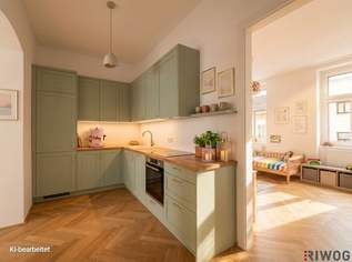 3-Zimmer Altbauwohnung mit Innenhofbalkon nahe dem Augarten | Erstbezug nach Sanierung, 595000 €, Immobilien-Wohnungen in 1200 Brigittenau