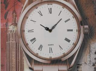 Wanduhr / Leinenbild 40x60cm