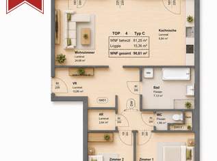 SOMMER-AKTION: 2 MONATE MIETFREI! Moderne 3-Zimmerwohnung mit Loggia, 999.87 €, Immobilien-Wohnungen in 8020 SOMMER-AKTION: 2 MONATE MIETFREI! Moderne 3-Zimmerwohnung mit Loggia, 999.87 €, Immobilien-Wohnungen in 8020