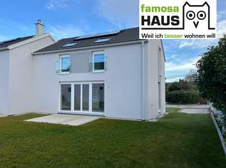 Nachhaltige Ziegelmassivbauweise! Gekuppeltes Einzelhaus mit Vollunterkellerung und 4 Zimmern samt Eigengrund., 569900 €, Immobilien-Häuser in 2540 Bad Vöslau