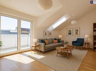 Charmante Dachgeschosswohnung mit viel Licht und luftiger Raumhöhe! Innenhof-Süd-Ausrichtung! Top Anbindung! Ab sofort verfügbar!, 1156.72 €, Immobilien-Wohnungen in 8020 