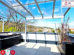 Skyline-Feeling mit Whirlpool & 28 m² privater Dachterrasse-Design Maisonette auf 2 Ebenen, 700000 €, Immobilien-Wohnungen in 3400 Gemeinde Klosterneuburg
