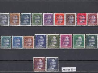 Briefmarken Österreich mit Aufdruck auf Freimarken Postfrisch 25 Euro pro Satz
