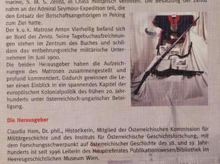 Buch "Mit der S.M.S. Zenta in China" Buch "Mit der S.M.S. Zenta in China"