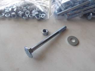 40 Stück Schlosserschrauben - Schrauben - Torbandschrauben - M6 x 75 mm - 40 Stück - samt 40 Muttern und 40 Unterlegscheiben 6,4 mm 40 Stück Schlosserschrauben - Schrauben - Torbandschrauben - M6 x 75 mm - 40 Stück - samt 40 Muttern und 40 Unterlegscheiben 6,4 mm