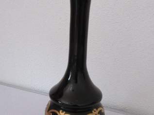 Vase mit Emaille Malerei