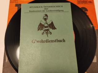 Wolfgang Ambros Schallplatte+ Gwehrdienstbuch Wolfgang Ambros Schallplatte+ Gwehrdienstbuch