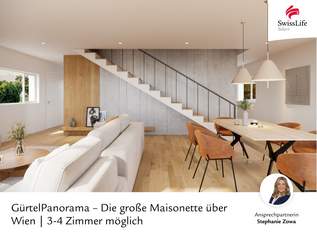 Gürtel Panorama | Innen Die große Maisonette über Wien | 3-4 Zimmer möglich, 820000 €, Immobilien-Wohnungen in 1070 Neubau