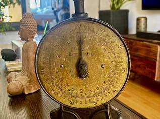 Antike Salter Family Scale Küchenwaage - Gusseisen & Messing, 90 €, Haus, Bau, Garten-Geschirr & Deko in 1020 Leopoldstadt