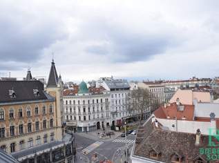 Schlossquadrat - Chice, trendige Dachterrassenwohnung - Fantastischer Ausblick, 1823.75 €, Immobilien-Wohnungen in 1050 Margareten
