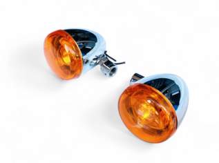 Harley Davidson Sportster Dyna Softail Blinker vorn Chrom