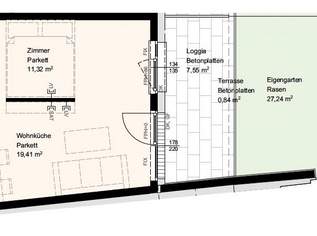 AB AUGUST/ Singlewohnung mit Frischluft und Garten, 759.73 €, Immobilien-Wohnungen in 2000 Gemeinde Stockerau