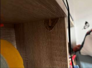 Stockbett mit Regal und Lade