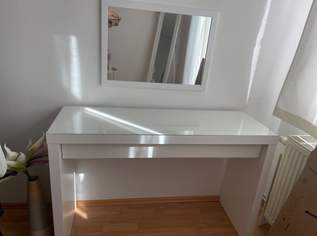 IKEA Schminktisch weiß mit Lade + Spiegel , 120x41 cm