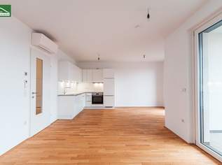 Charmante 2-Zimmer Wohnung mit Weitblick - Küche, Freifläche und Klimaanlage inklusive. - WOHNTRAUM, 1089.84 €, Immobilien-Wohnungen in 1220 Donaustadt