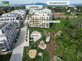 Traumhafter Grundriss im begehrten Niedrig-Energie-Standard – Provisionsfrei im "Hirschfeld - naturnah wohnen", 398000 €, Immobilien-Wohnungen in 1210 Floridsdorf