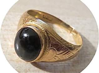 Goldring 23 Karat Thaigold 4 Gramm mit Onyx, 320 €, Kleidung & Schmuck-Accessoires, Uhren, Schmuck in 7471 Rechnitz