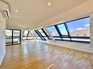 WOHNEN BEIM NASCHMARKT I einzigartiger Fernblick I ~77m² Wohnküche I Terrasse und Wintergarten I 3 Bäder I U-Bahn-Nähe, 1499000 €, Immobilien-Wohnungen in 1060 Mariahilf