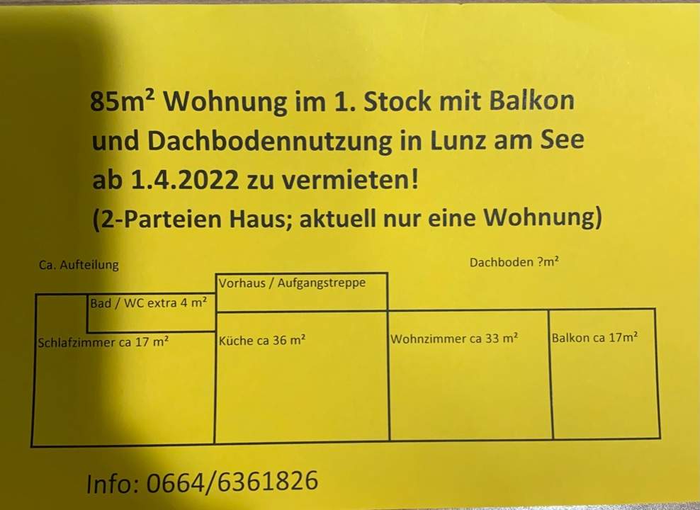 Vermiete schöne 85m2 in Lunz am See Vermiete schöne 85m2 in Lunz am See