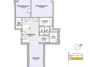 Perfekte Praxisfläche in Gänserndorf: 94 m² für Ihre beruflichen Träume - PROVISIONSFREI!, 469000 €, Immobilien-Gewerbeobjekte in 2230 Gemeinde Gänserndorf
