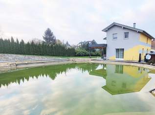 Einfamilienhaus mit großem Garten und Schwimmteich, 440000 €, Immobilien-Häuser in 4720 Kallham
