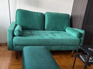 Grünes 2Sitz Sofa 