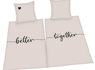 Bettwäsche-Set Better together Partner Baumwolle 135 x 200 - 80 x 80 NEU + Originalverpackung, 49 €, Haus, Bau, Garten-Geschirr & Deko in 1220 Donaustadt