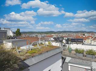 Ein unvergleichbarer Ausblick | 4-Zimmer Dachgeschoßwohnung mit hochwertiger Einbauküche | Parkplatz optional, 898000 €, Immobilien-Wohnungen in 1160 Ottakring