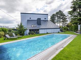 Außergewöhnliches Designerhaus mit viel Raum zur Entfaltung | 8 Zimmer, Edelstahlpool, Sauna, Weinkeller | Vereint Wohnen und Arbeiten | Barrierefrei, 1200000 €, Immobilien-Häuser in Niederösterreich