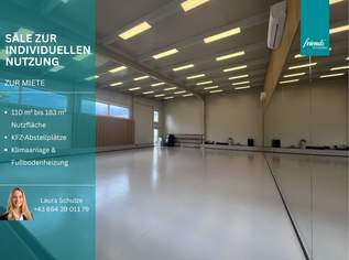 110m2 bis 183 m2 Saal zur individuellen Nutzung!, 25 €, Immobilien-Gewerbeobjekte in 2353 Gemeinde Guntramsdorf 110m2 bis 183 m2 Saal zur individuellen Nutzung!, 25 €, Immobilien-Gewerbeobjekte in 2353 Gemeinde Guntramsdorf