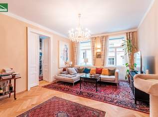 Stilvoll kernsanierte Altbauwohnung beim Servitenviertel mit Design-en-Suite-Badezimmer und Hof-Balkon-Option. - WOHNTRAUM, 899000.26 €, Immobilien-Wohnungen in 1090 Alsergrund