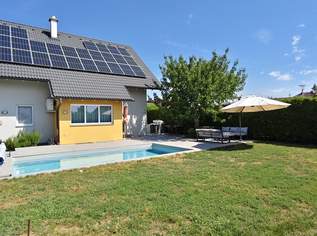 Einfamilienhaus mit Pool & PV-Anlage | 150 m² Wohnfläche | 5 Zimmer | 595 m² Grund | Klimaanlage uvm!, 590000 €, Immobilien-Häuser in 2284 Untersiebenbrunn Einfamilienhaus mit Pool & PV-Anlage | 150 m² Wohnfläche | 5 Zimmer | 595 m² Grund | Klimaanlage uvm!, 590000 €, Immobilien-Häuser in 2284 Untersiebenbrunn