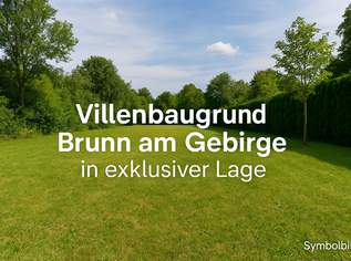 Super Grundstück mit tollem Blick!, 1095000 €, Immobilien-Häuser in 2345 Brunn am Gebirge