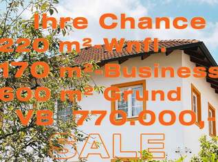 IHRE CHANCE - HAUS ca. 220 m² WNFL + ca. 270 m² BUSINESS + ca. 600 m² EIGENGRUND, 770000 €, Immobilien-Häuser in 2340 Gemeinde Mödling IHRE CHANCE - HAUS ca. 220 m² WNFL + ca. 270 m² BUSINESS + ca. 600 m² EIGENGRUND, 770000 €, Immobilien-Häuser in 2340 Gemeinde Mödling