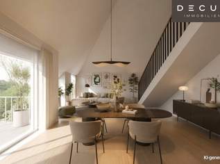 | 4 ZIMMER PENTHOUSE | EXKLUSIVER ERSTBEZUG AUF 2 EBENEN MIT TERRASSE & LOGGIA | 1. & 2. DACHGESCHOSS |, 999000 €, Immobilien-Wohnungen in 1230 Liesing