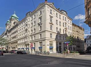 Museumsquartier: Erstbezug: Elegante 5,5 Zimmer-Altbauwohnung mit Balkon, 3980.41 €, Immobilien-Wohnungen in 1060 Mariahilf