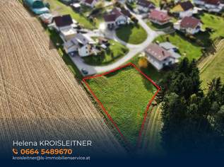 Sonniger Baugrund in absolut ruhiger Lage am Ende einer Sackgasse!, 59994 €, Immobilien-Grund und Boden in 8234 Rohrbach an der Lafnitz
