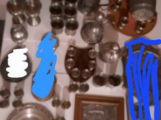 45 teilig verschiedene Zinn Sachen