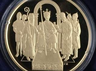 Große Goldmünze des Staatsgründers St. Stephanus, 2200 €, Marktplatz-Antiquitäten, Sammlerobjekte & Kunst in 8020 Gries
