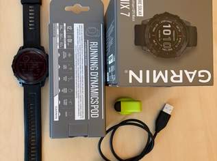 Garmin Fenix7 Sapphire Solar Premium Multisport GPS Watch Running Dynamics Pod Sensor , 400 €, Marktplatz-Sportgeräte & Zubehör in 7210 Mattersburg