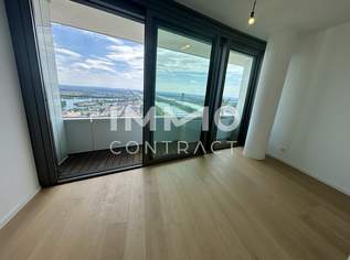 Leben im 40. Stock! Erstbezug Studio Apartment inkl. Doorman, Gym, Sauna, Pool, Bar, Eventlounge, 1300.26 €, Immobilien-Wohnungen in 1220 Donaustadt