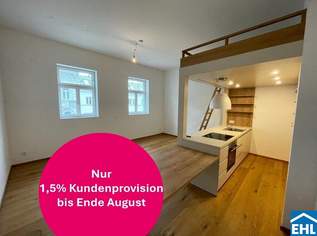 Nähe Naschmarkt: 1-Zimmerwohnung im DG-Ausbau eines stilvollen Altbaus, 299000 €, Immobilien-Wohnungen in 1050 Margareten