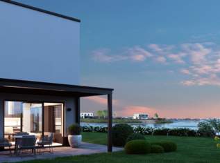 Wohnen wie im Urlaub – Haus in erster Reihe am Ufer, 1089000 €, Immobilien-Häuser in 7111 Parndorf Wohnen wie im Urlaub – Haus in erster Reihe am Ufer, 1089000 €, Immobilien-Häuser in 7111 Parndorf